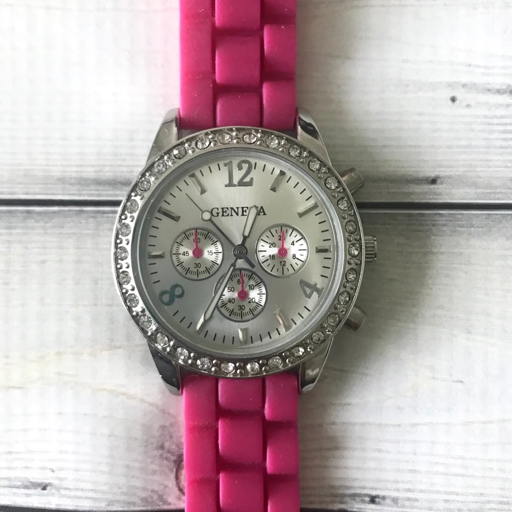 Pink Geneva Watch
